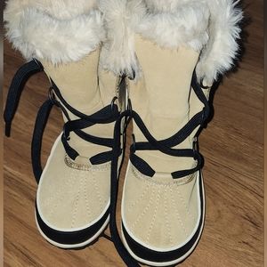 Sorel Tivoli Curry Suede Lace-up Winter Ankle Boots Waterproof Size 8